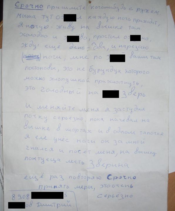 Митенька и медведь